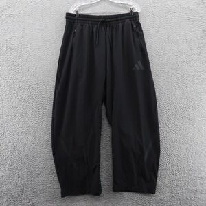 adidas Black Athletic Track Joggers with Subtle Logo